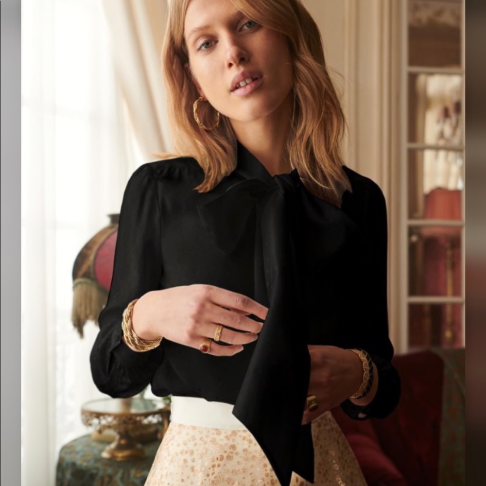 Sezane x Manoush Polina Silk Shirt